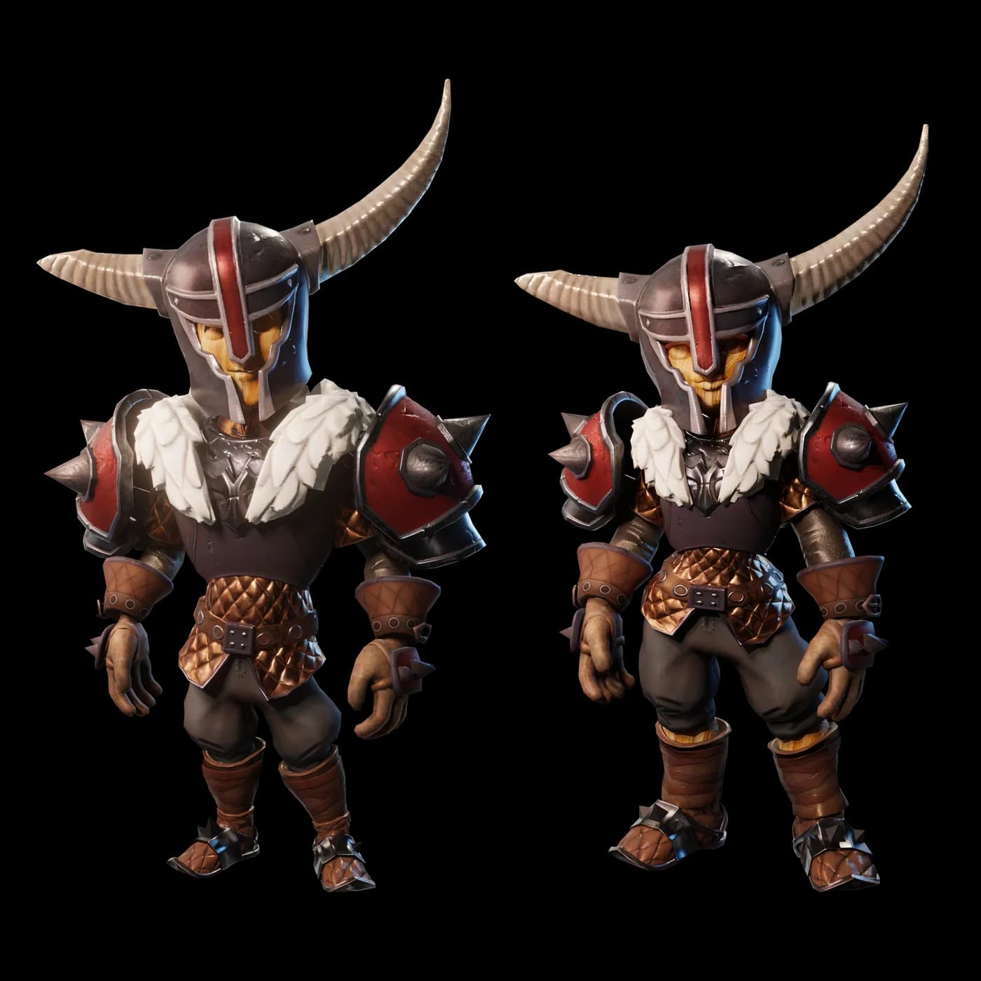 Bull — steel-horned helm warrior